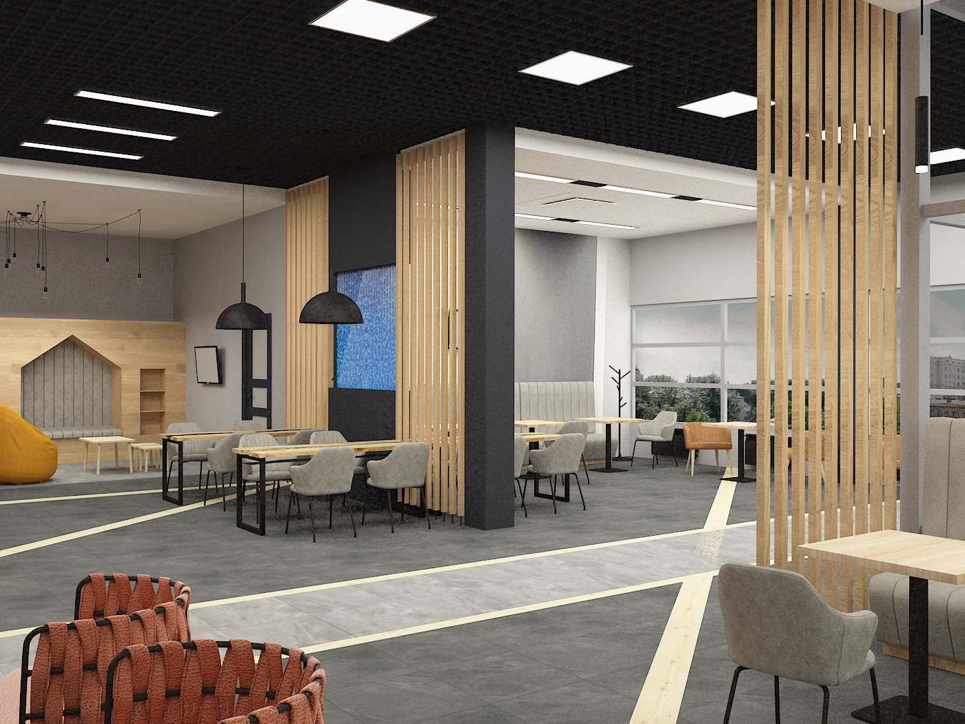 Проект кафе автомойки