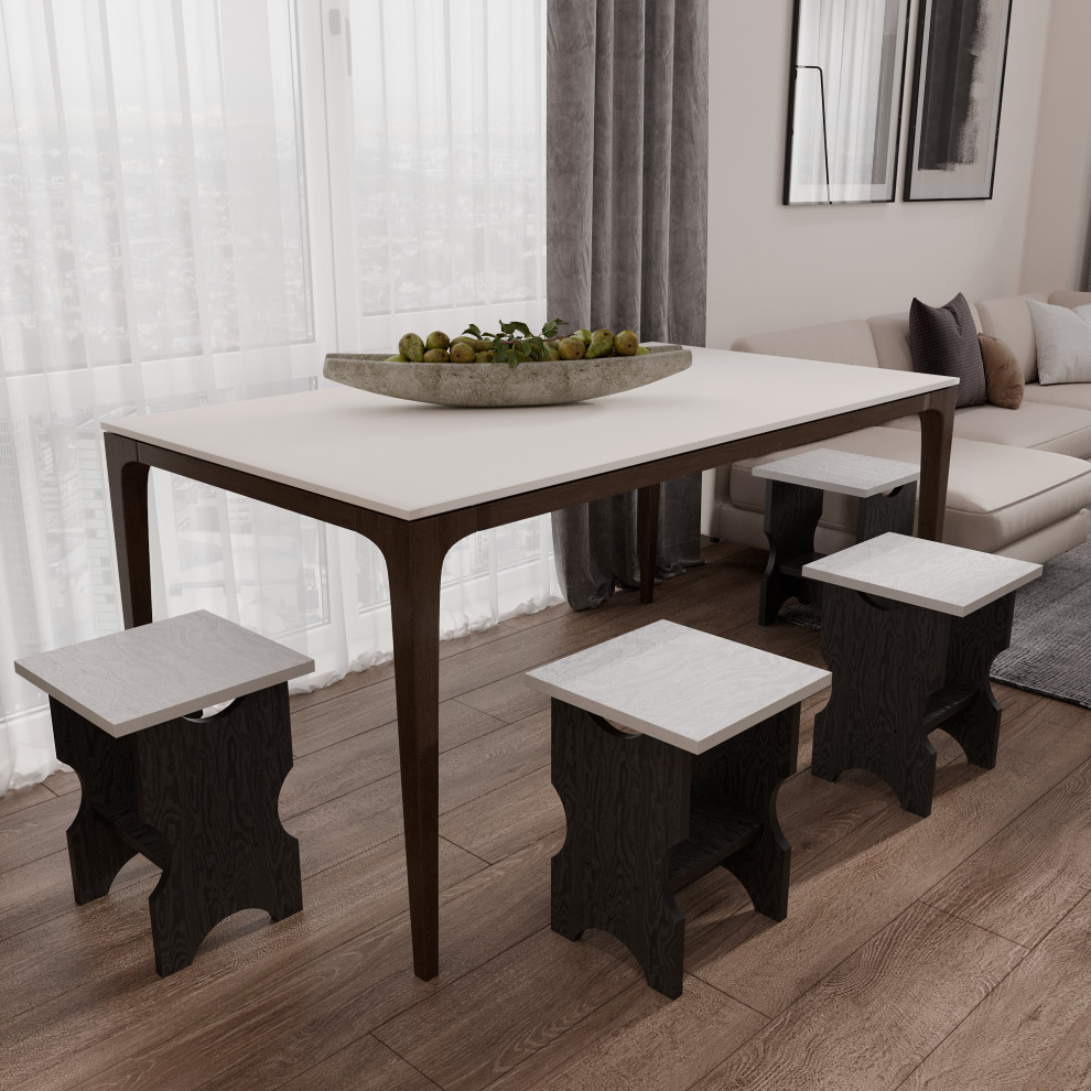 Табурет-столик 2 в 1 ЧАЙНЫЙ в столовую