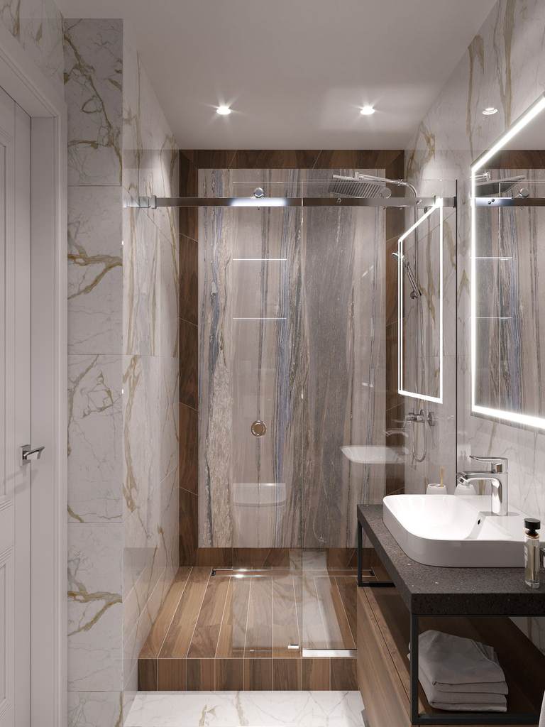 Дизайн интерьера квартиры в современном стиле в ЖК «Царская столица», 107 кв.м.