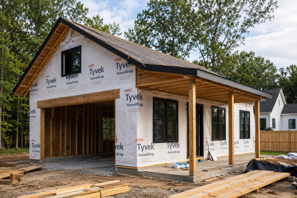 Modern ADU Under Construction Hanover Virginia