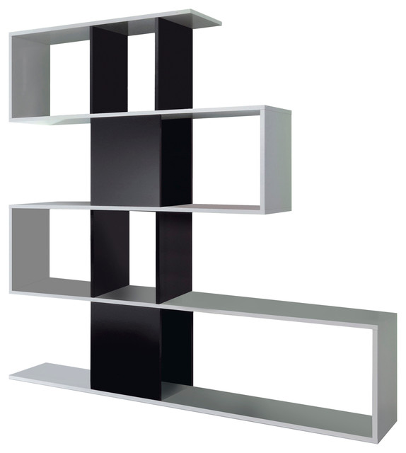  Zig Zag Shelving Unit  Contemporary Display Wall 