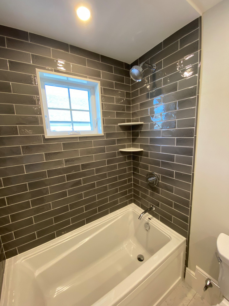 Transitional home design photo in Boston