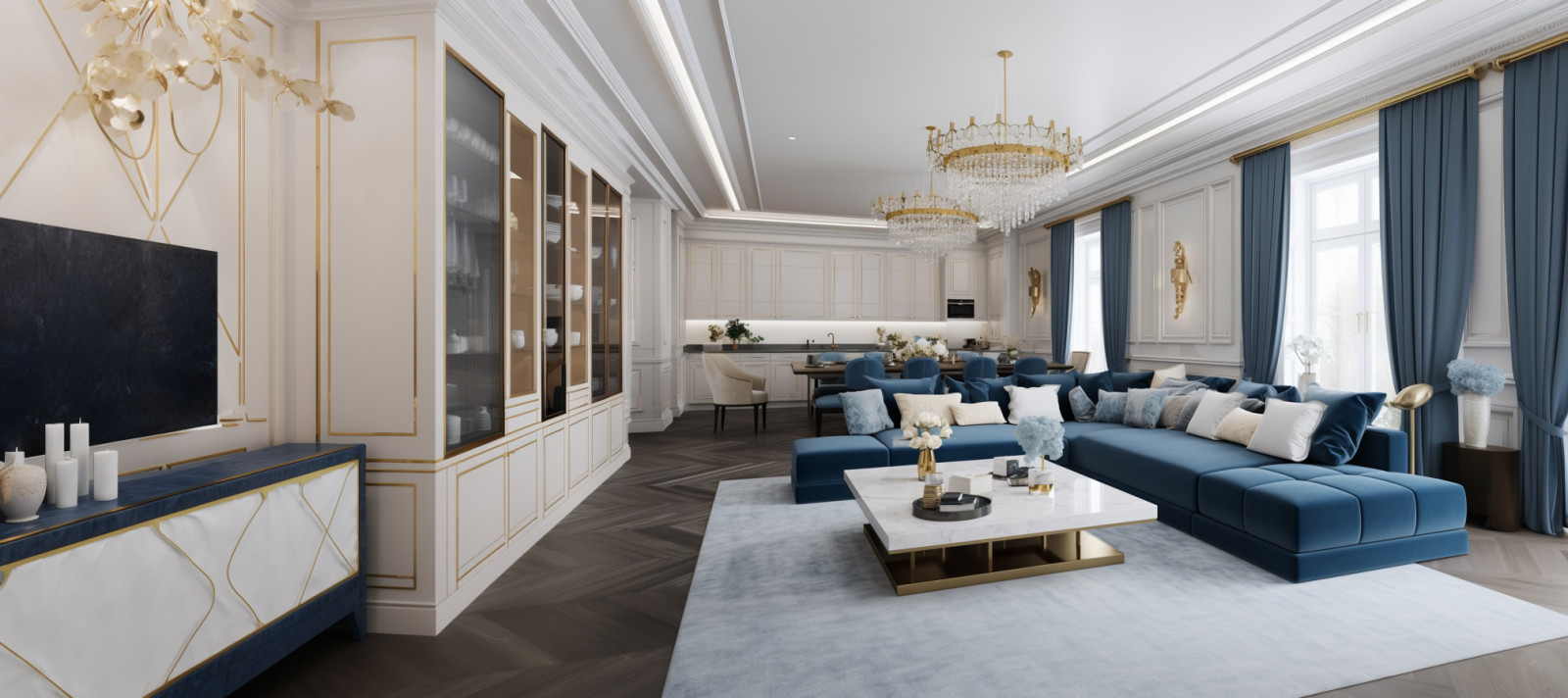 Квартира 100 м Арт Деко