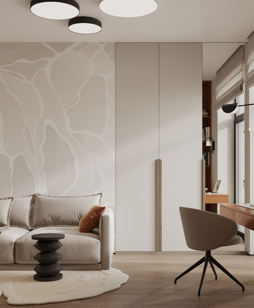 Брутальный интерьер квартиры 85 кв.м. в Москве. Проект