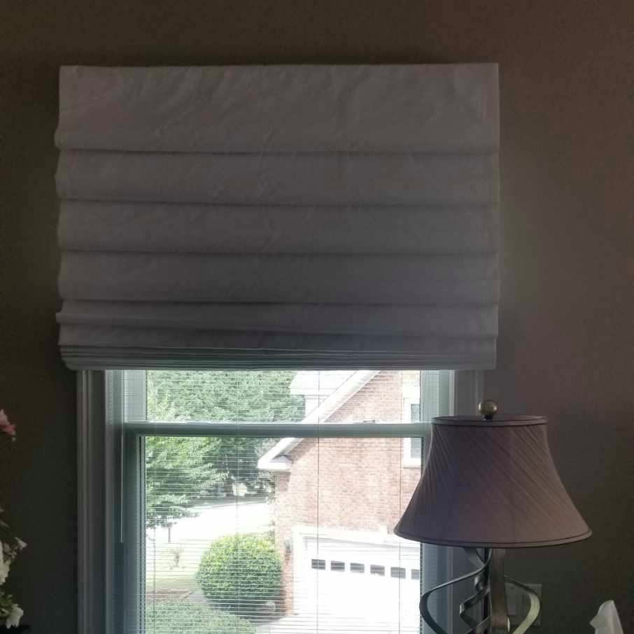 West Lake Roman Shade Install