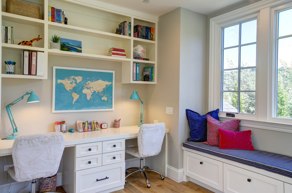 Design ideas for a transitional kids' room in San Francisco.