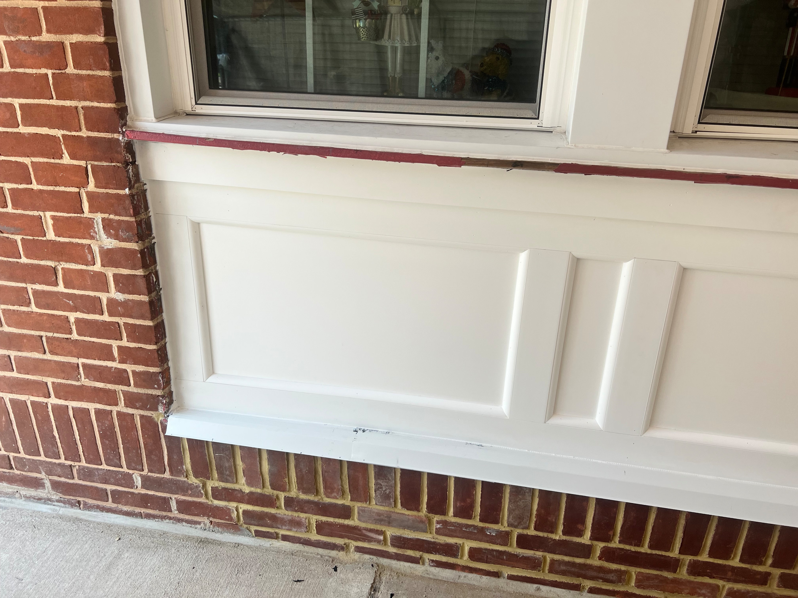 Historic wall panel and brick veneer replacement