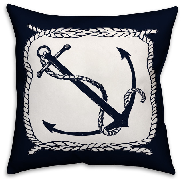 anchor outdoor pillow