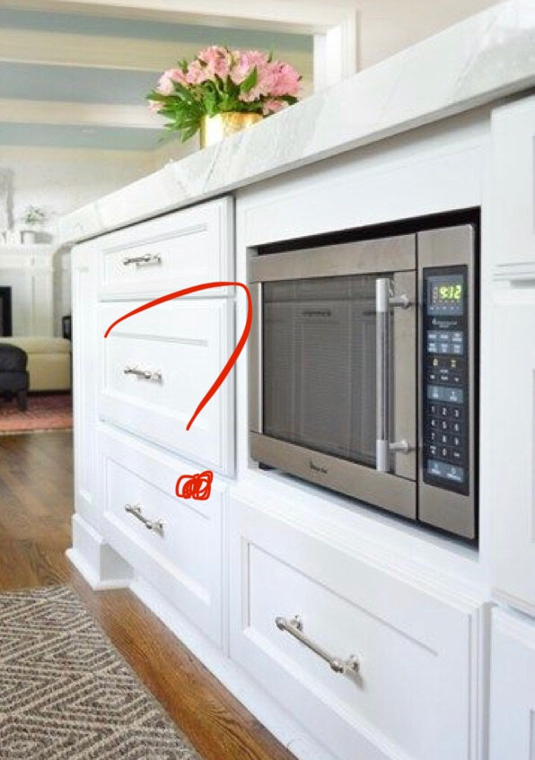Microwave [drawer?] below counter?