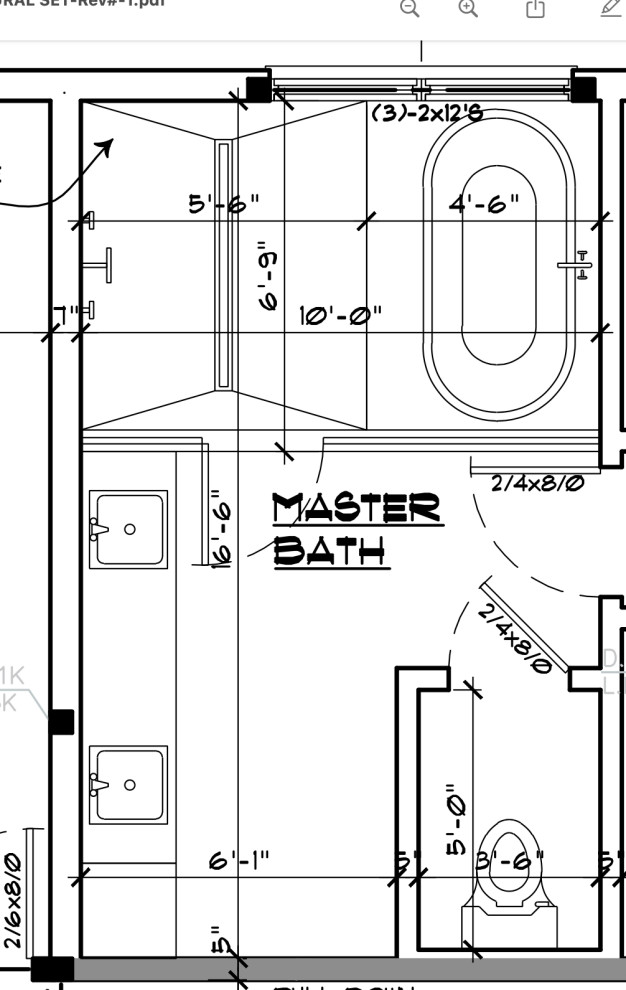 Master bath design help