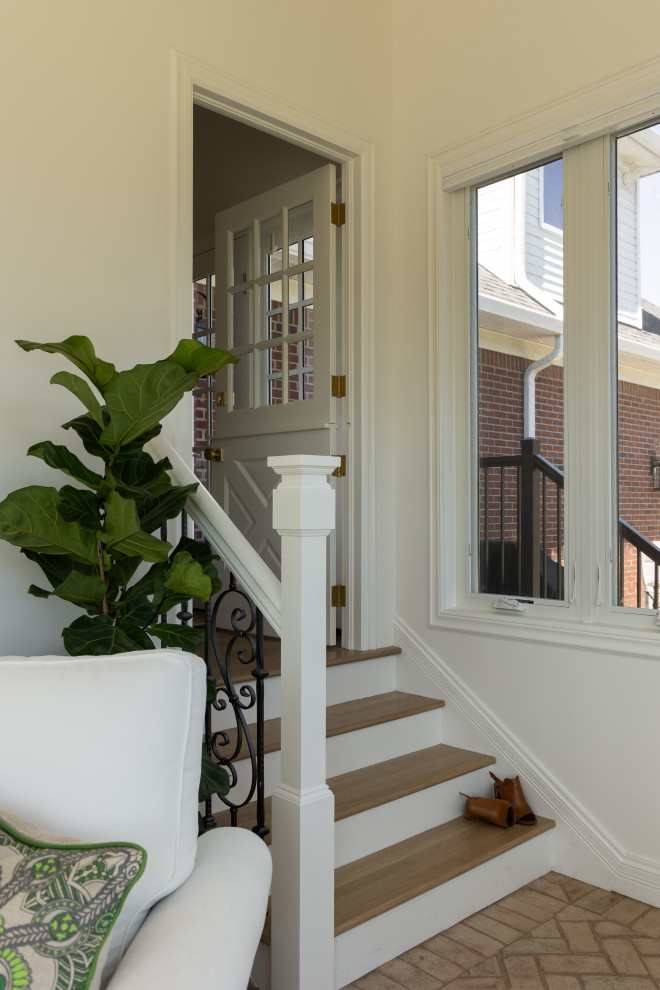Inspiration for a transitional staircase remodel in Louisville