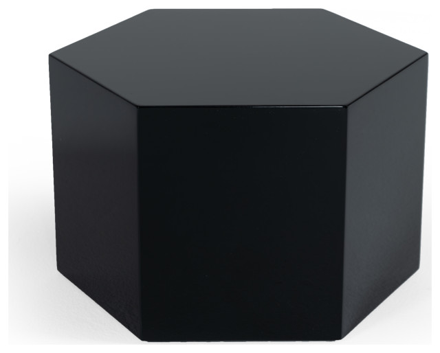 Modrest Newmont Small High Gloss End Table Contemporary Side Tables