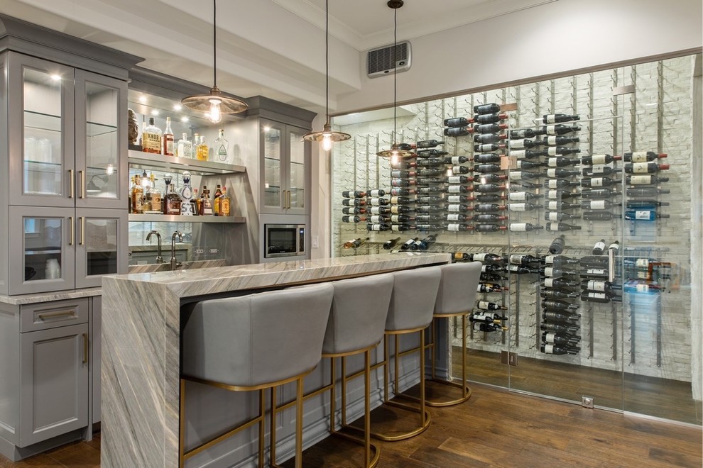 Inspiration for a transitional home design remodel in Chicago