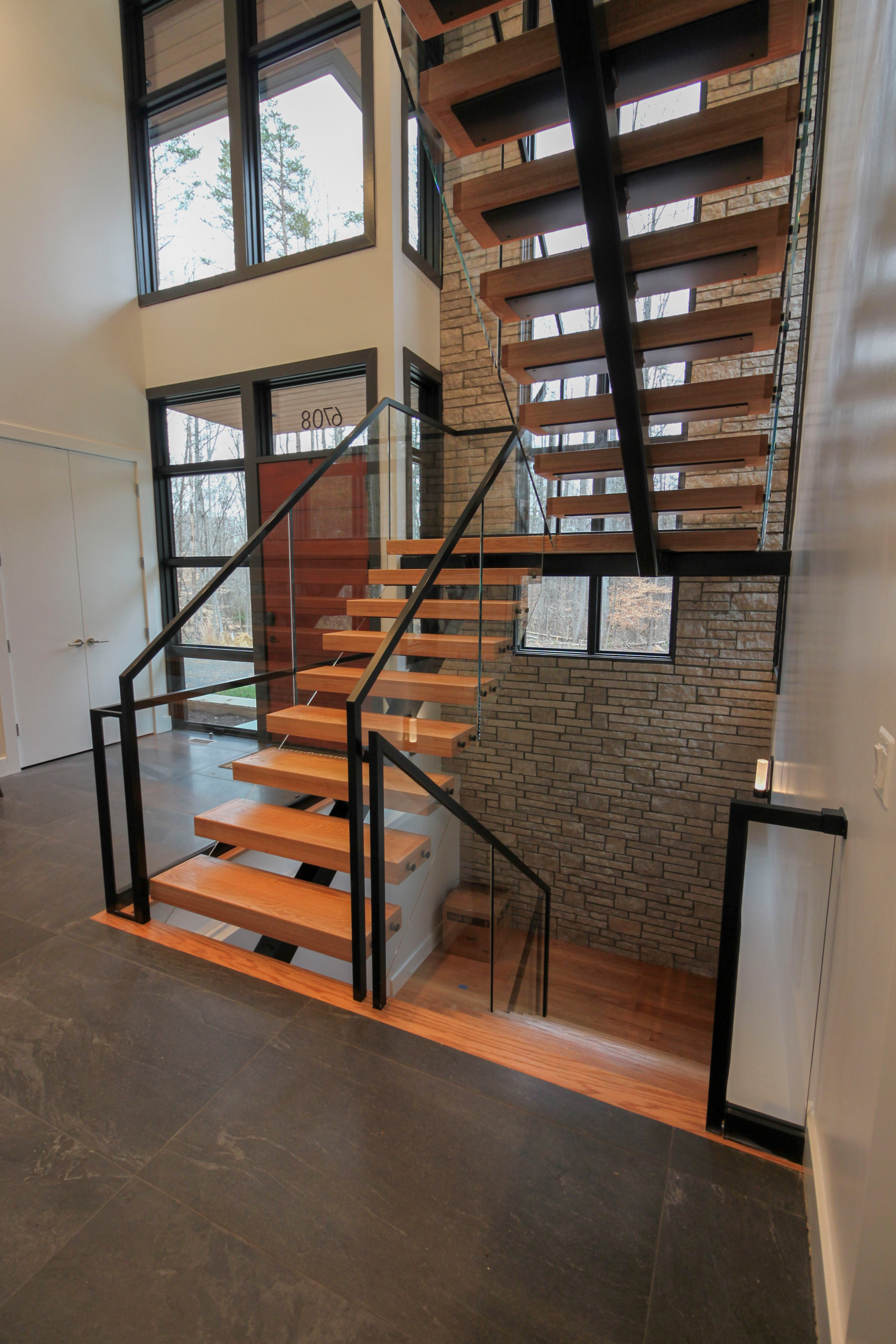 98_Sun Filled Modern Staircase Surrounded by Private Forest, Clifton VA 20124