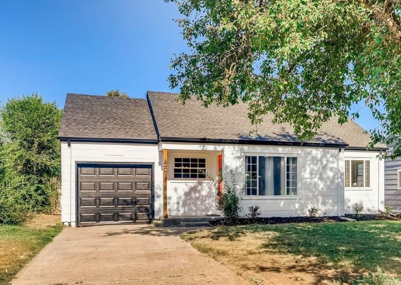 White Exterior Painting W/ Black Trim Denver, CO