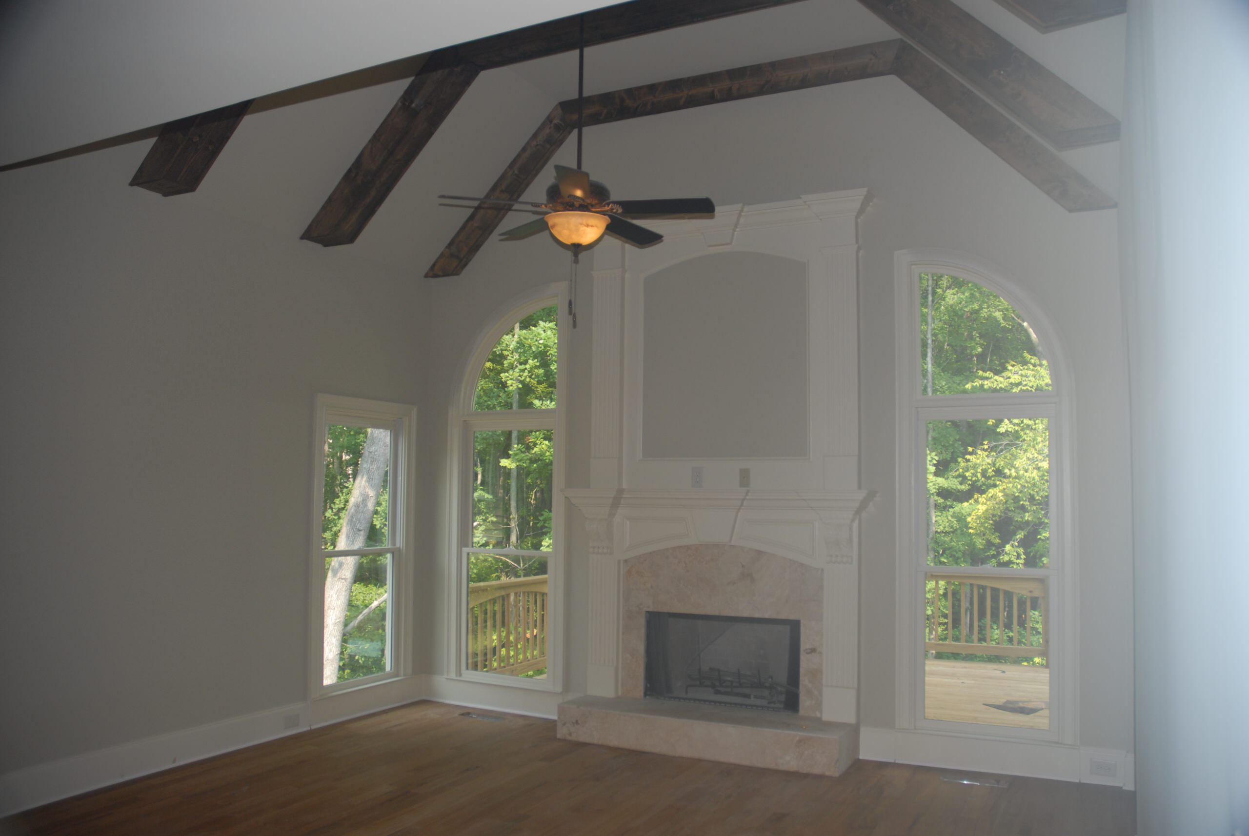 Traditional Custom Home Build with Moldings, Trim, Fireplace & Mantle