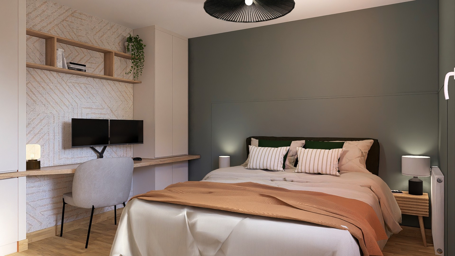 Agencement sur mesure chambre 10m² - Appartement Nantes