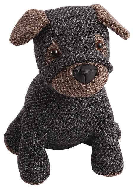 Mhf Home Henry The Herringbone Dog Door Stopper Contemporary Door Stops By Morgan Home