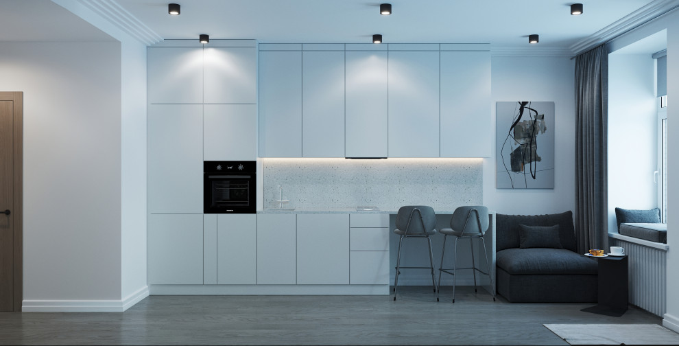 Визуализация квартиры студии по техзаданию дизайнера/архитектора