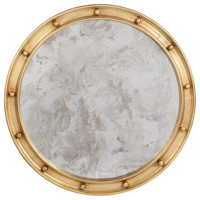 Large Federal Style Frame With Antique Mirror Transitional Worlds Away Mirror Gold Leaf With Antique In Center Federal Gl