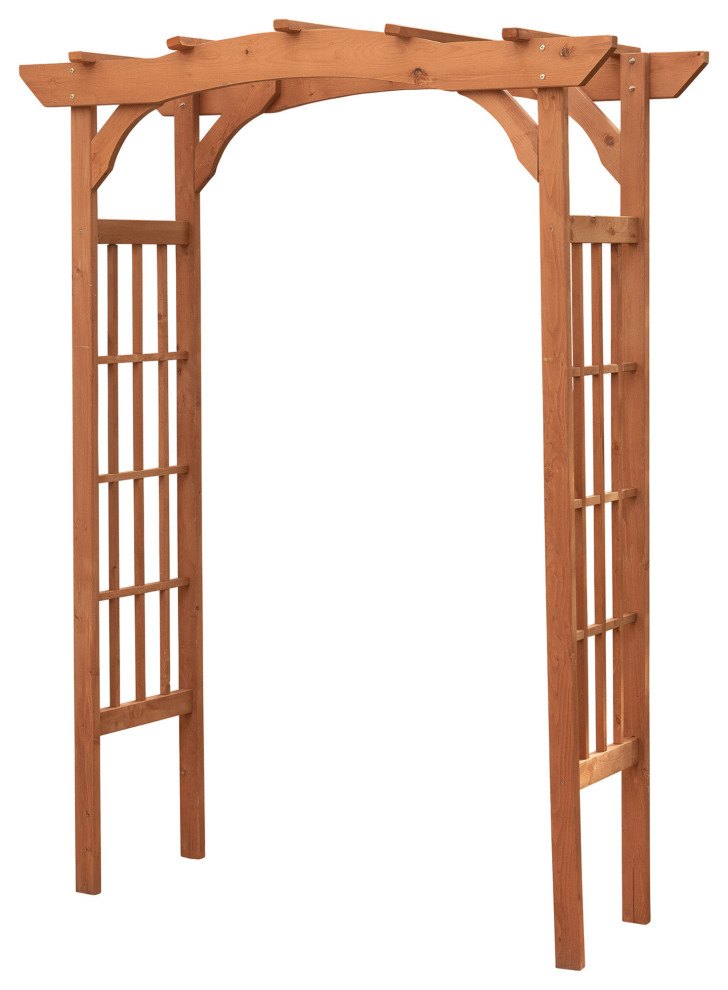 Wooden Arbor Transitional Garden Arbors by Leisure Season Ltd. Houzz