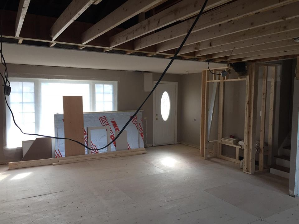 Complete Main Floor Renovation - Remove 22 ft long load bearing wall - kitchen