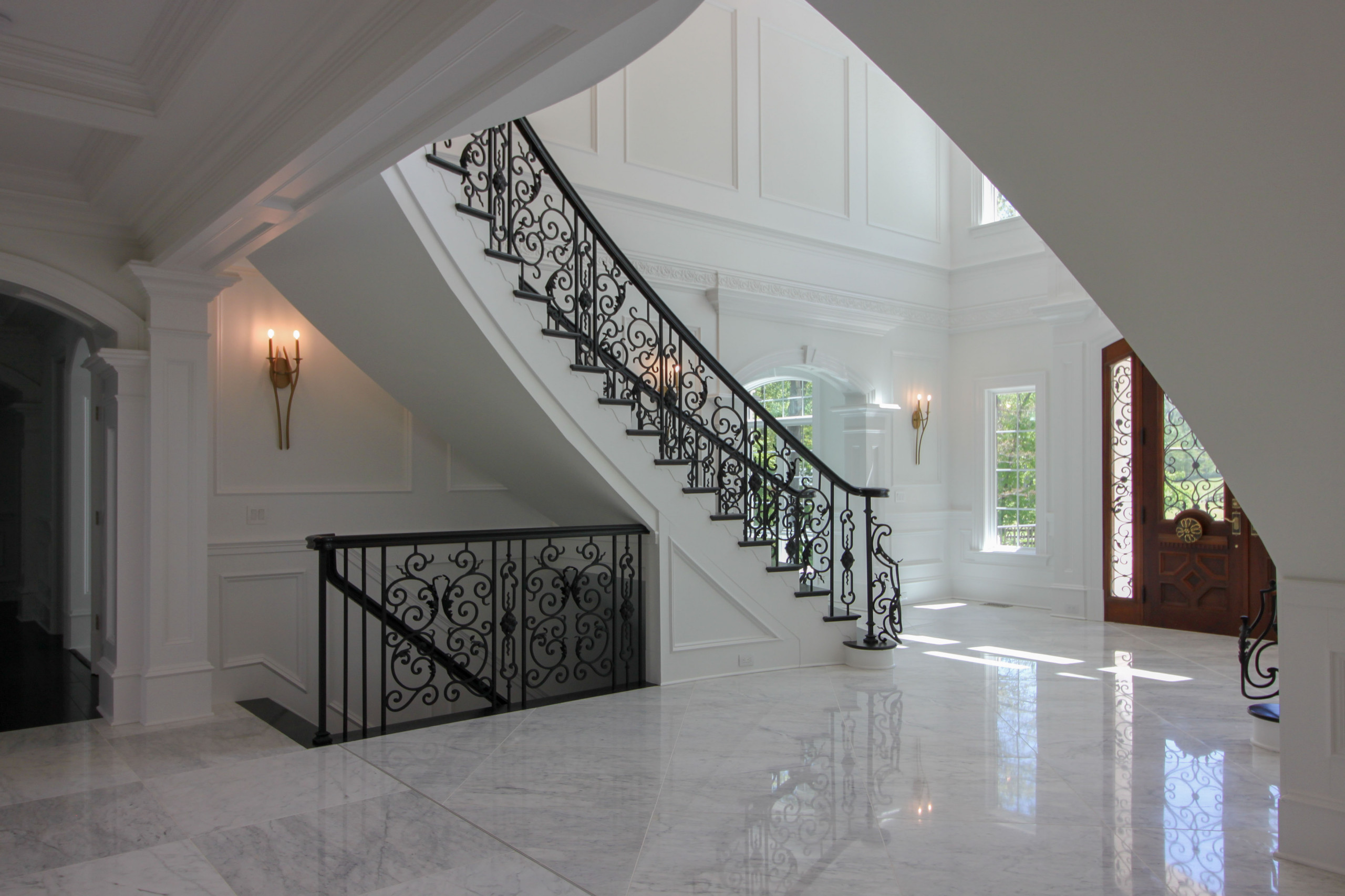 92_Grand Double Staircase in Exquisite Custom Home, Great Falls VA 22066