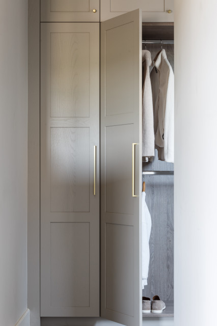 Modern Rustic Barn Conversion transitional-closet