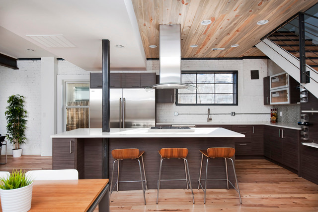 This is an example of an industrial kitchen in Denver.
