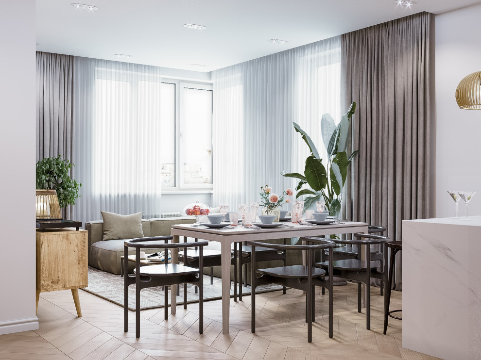 Светлая квартира в скандинавском стиле