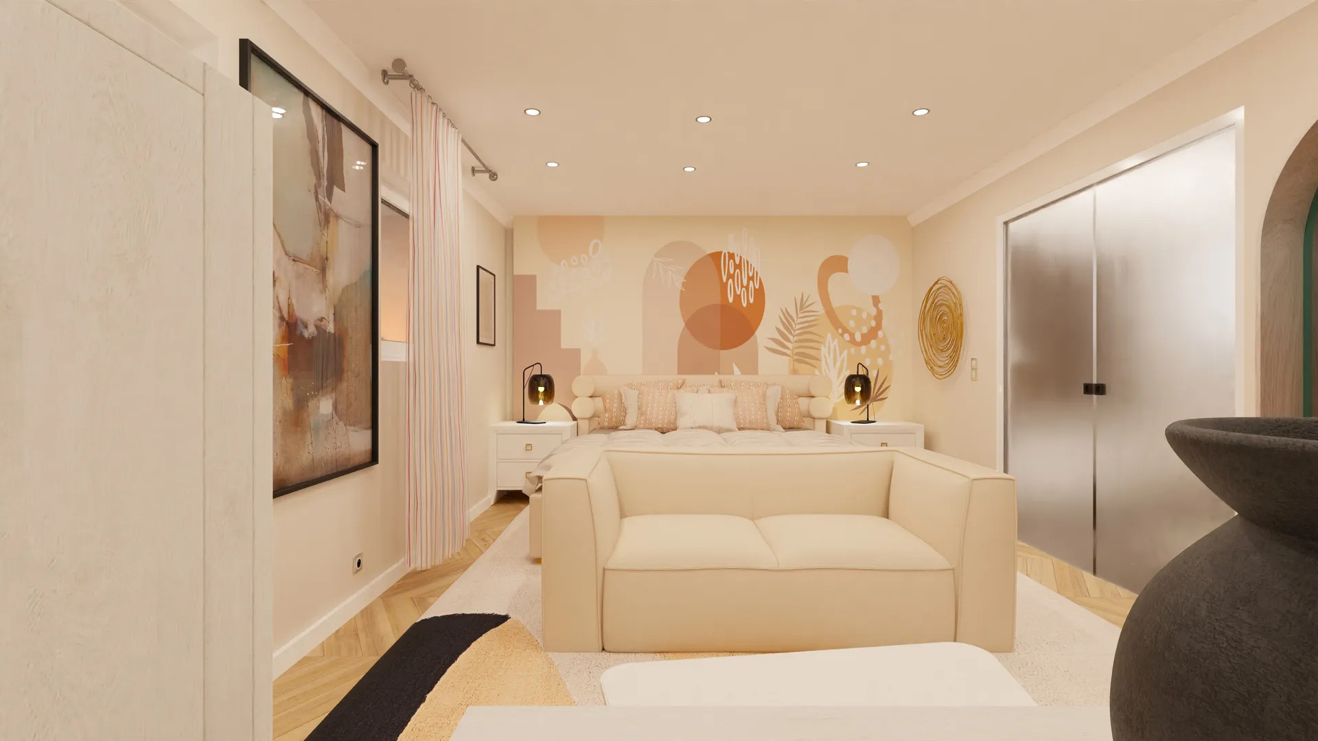 Rénovation complète, réunification de plusieurs appartements d'un petit immeuble