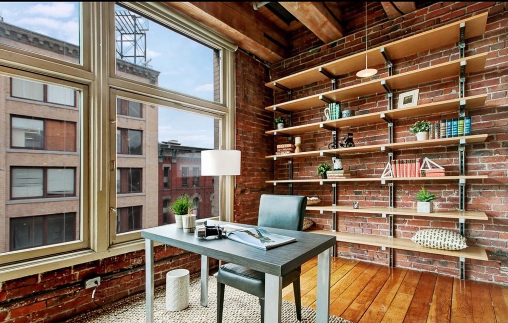 Design ideas for an industrial home office in Seattle.