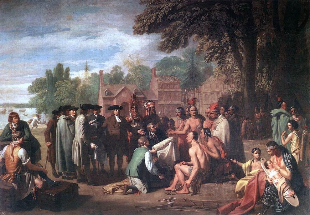 Benjamin West The Treaty of Penn With the Indians Print