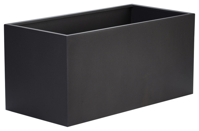 Adezz Aluminium Planter, Black Grey, Florida Trough, 200x50x60cm