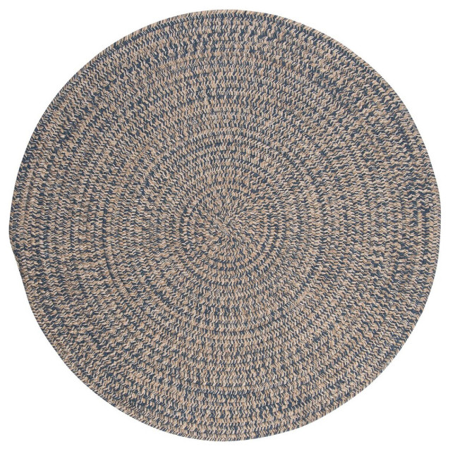 Tremont Tweed Indoor Rug Rustic Farmhouse Braided Wool TE09, 6'x6