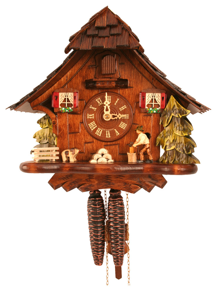 Engstler WeightDriven Cuckoo Clock, Full Size Rustic Cuckoo Clocks