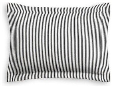 Black Ticking Stripe Sham Pillow Cover - Traditional ...