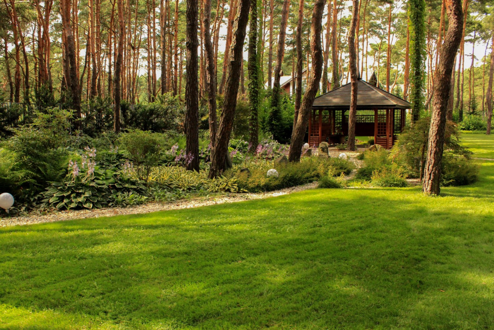 Тенистый сад в лестном массиве