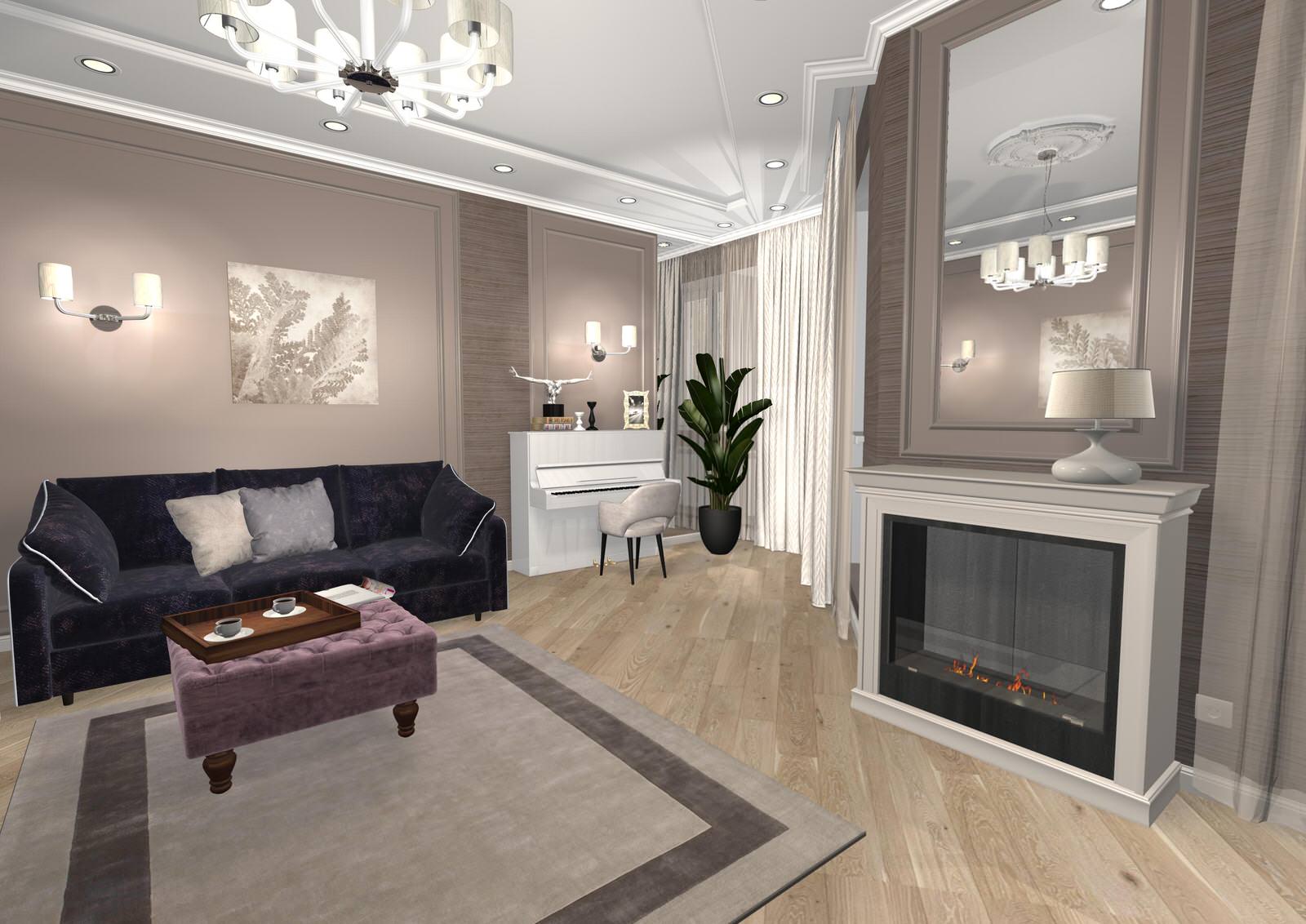 Гостиная "какао со сливками"