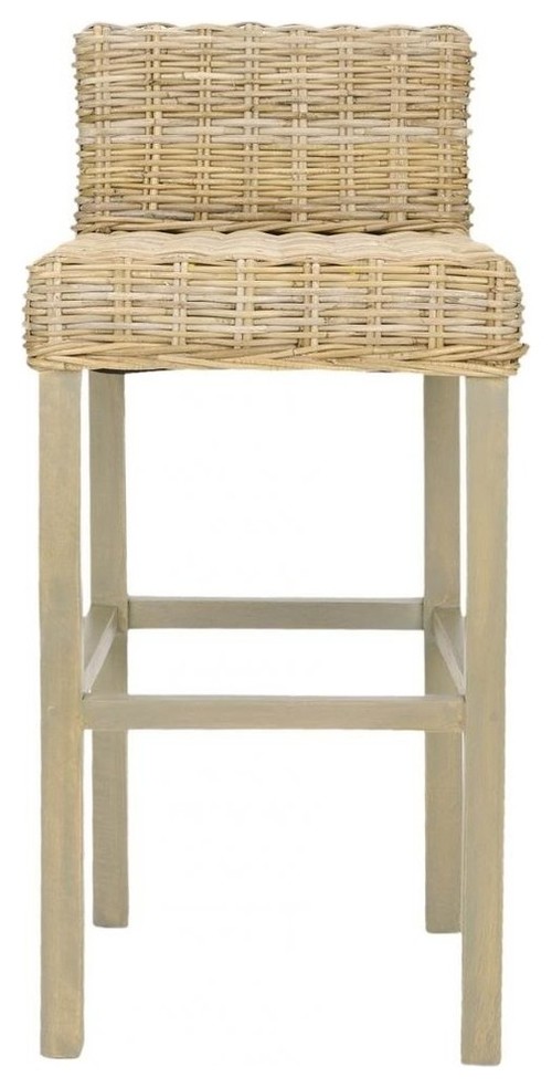Cypress Bar Stool, Antique Gray