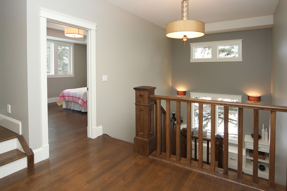Inspiration for a transitional hallway remodel in Calgary