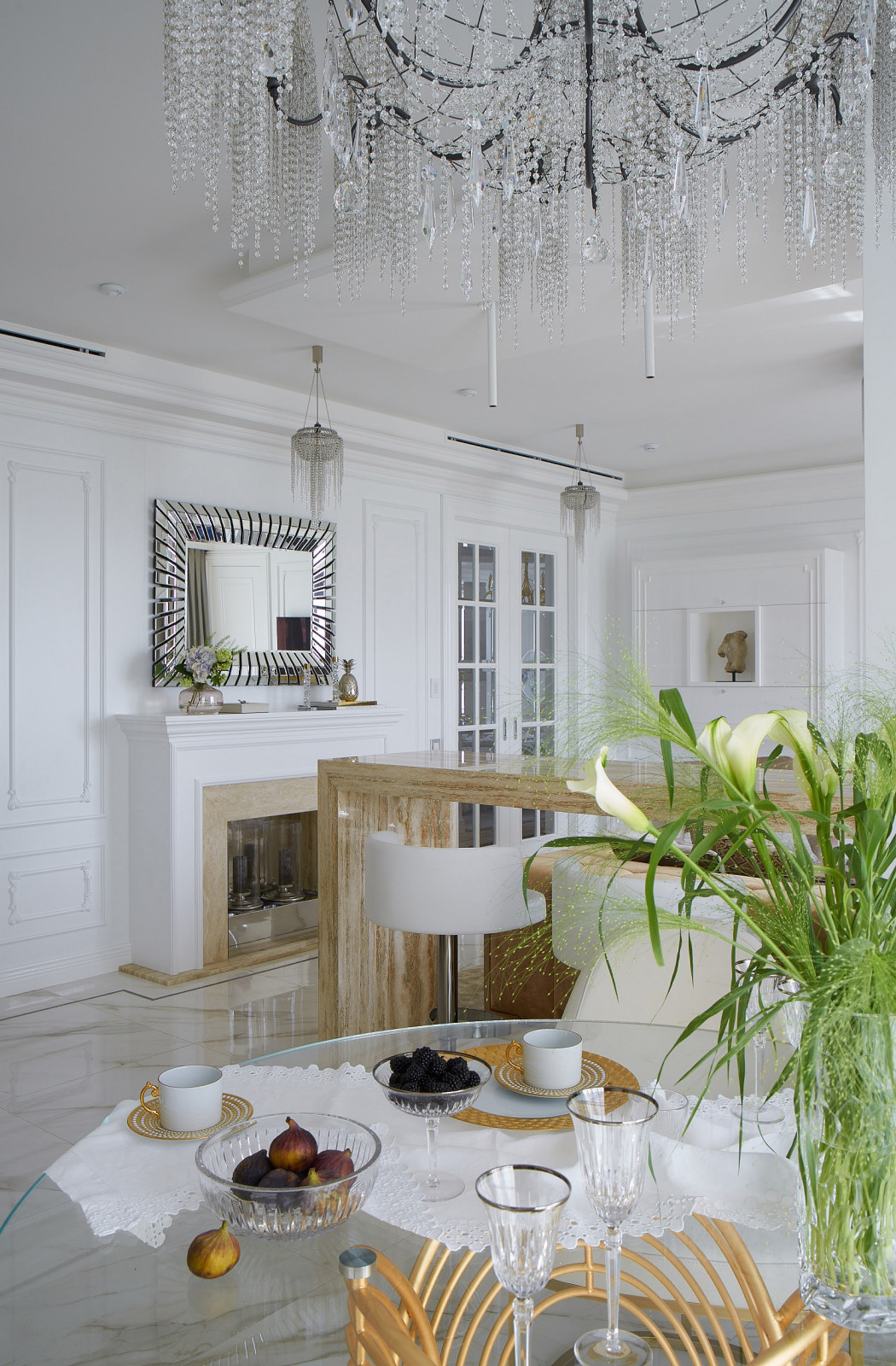 Неоклассика: квартира 140 кв.м. в ЖК "Сады Пекина"