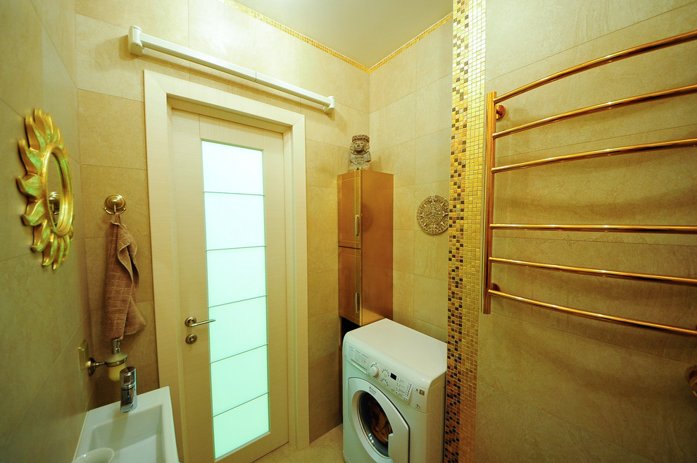 Скай Форт. Необычный интерьер квартиры площадью около 100 м2