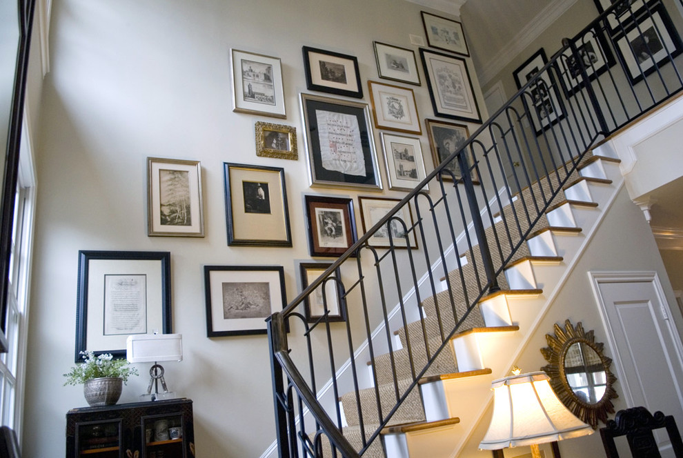 Design ideas for an eclectic staircase in Dallas.
