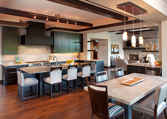 Lake Elmo Lodge transitional-kitchen