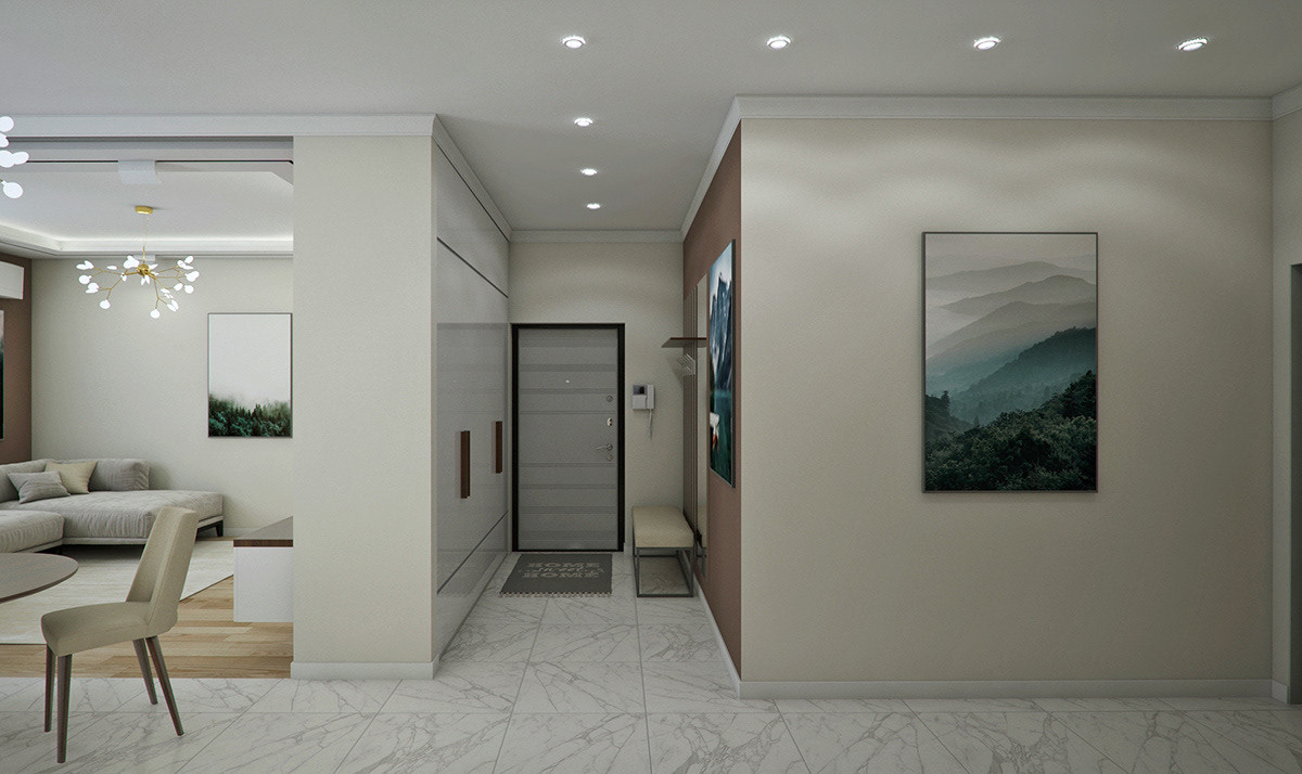 Квартира ЖК Город 50 м2 (Современный стиль)