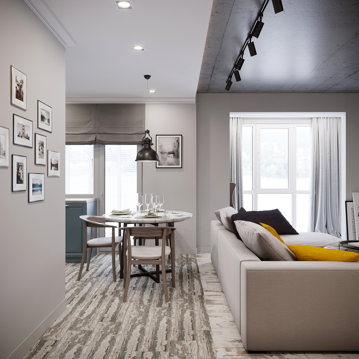 КВАРТИРА С АКЦЕНТАМИ НА ЦВЕТАХ