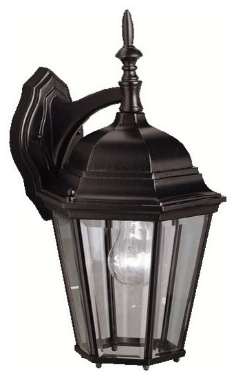 Madison 1-Light 17" Large Outdoor Wall in Black Finish