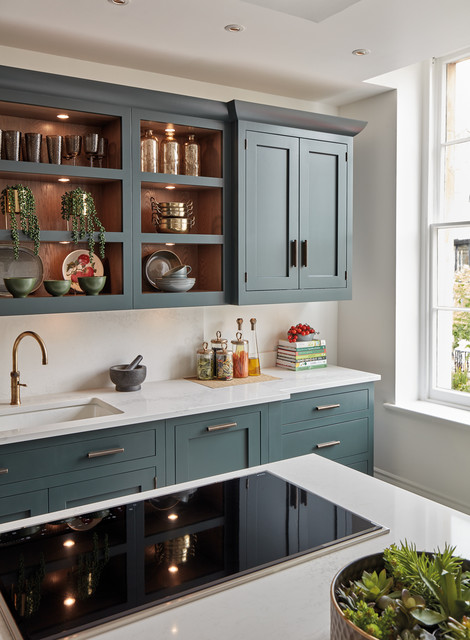 Dark Green Kitchen traditional-kitchen