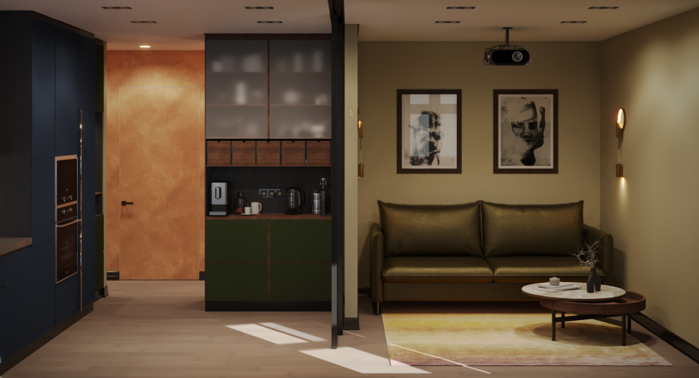 Необычная квартира с цветными радиаторами